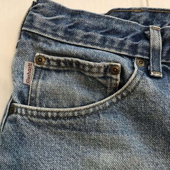 Carhartt Size 42x30  Men's Jeans Blue Denim Pants B17DST - Picture 5 of 8